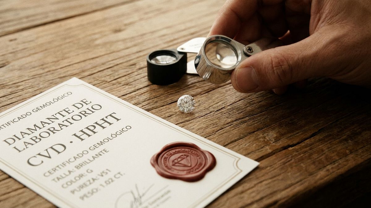 Portada de diamantes de laboratorio reales y éticos