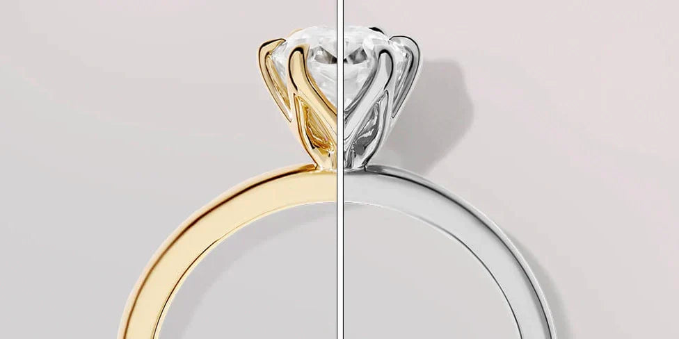 ¿Qué es más caro el oro blanco o el amarillo? Comparativa