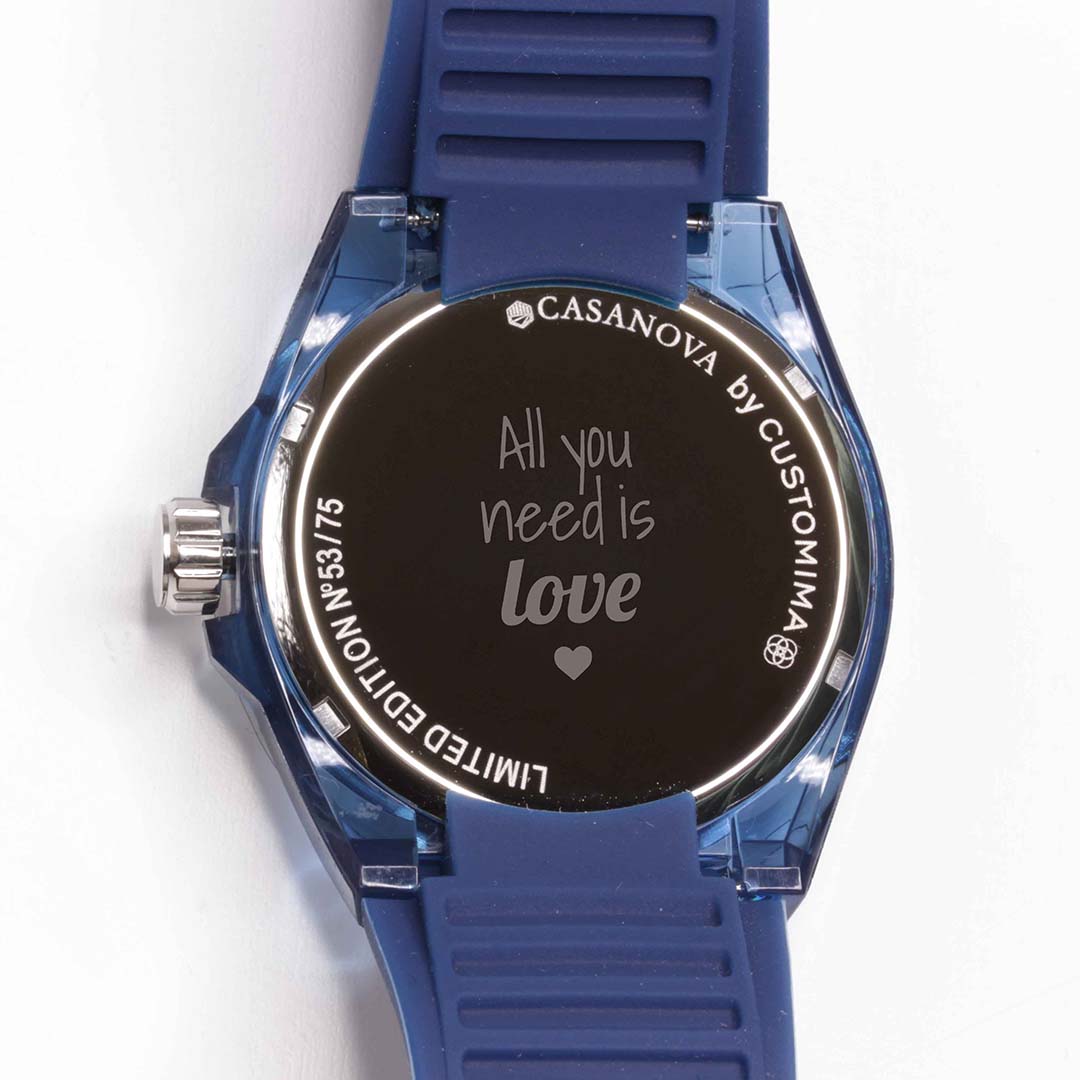 Reloj Space Tornasolado de Acero Personalizado