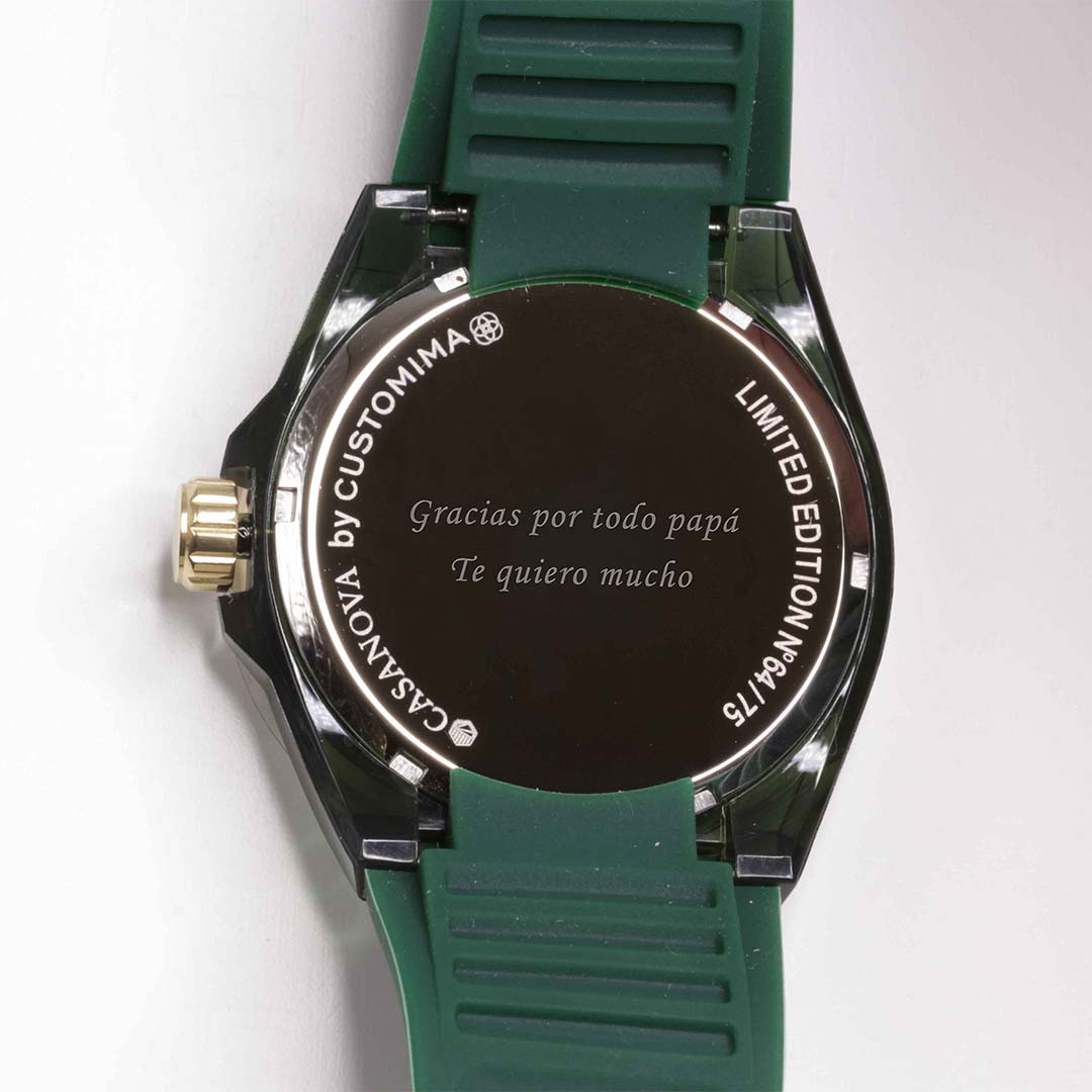 Reloj Deportivo de Acero para Hombre Personalizado