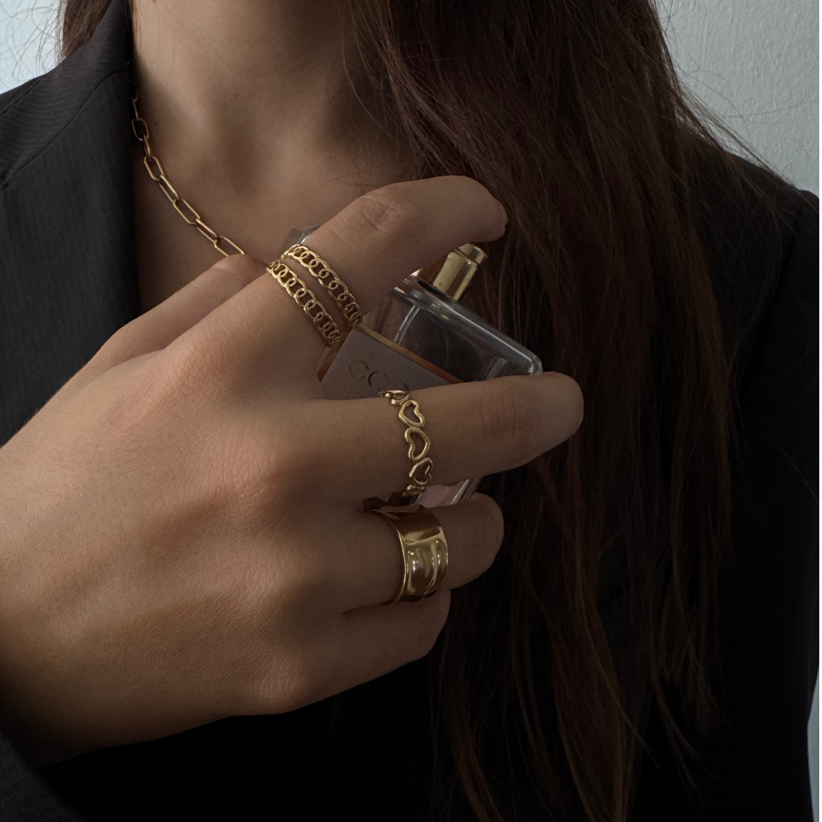 Anillo Love Ajustable de Acero