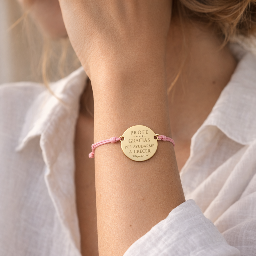 Pulsera 7 Nudos de Oro con Nombre Grabado - joya puesta | Customima