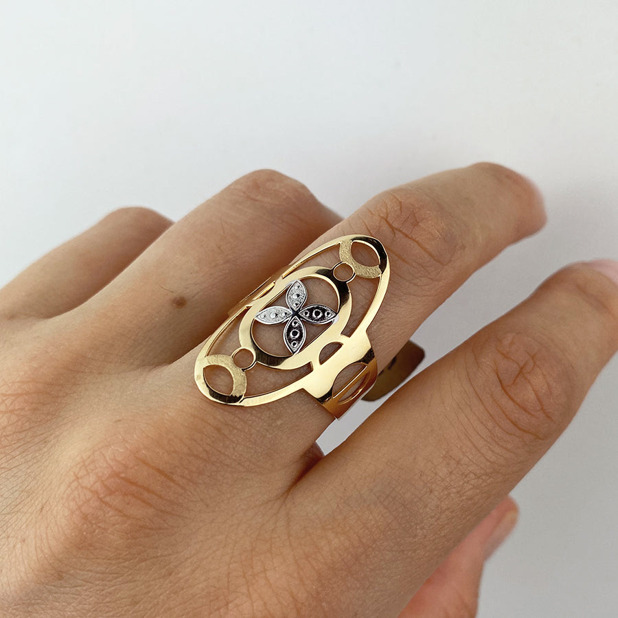 Anillo Lanzadera de Oro Personalizado