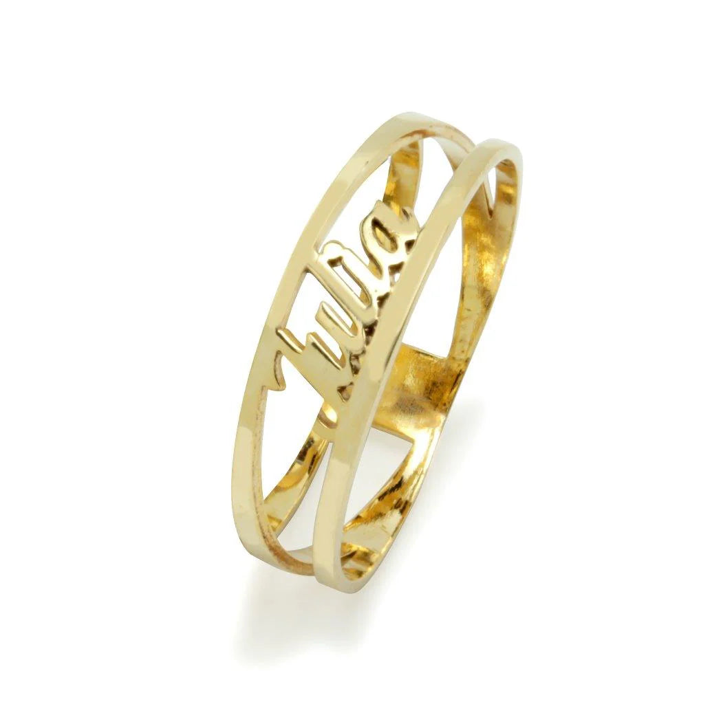 Anillo de Plata 925 con Nombre Grabado