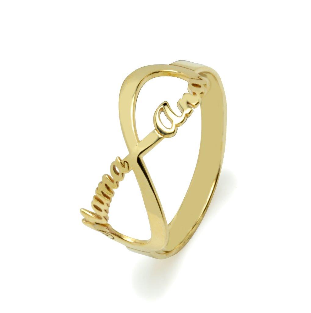 Anillo con nombre Infinito