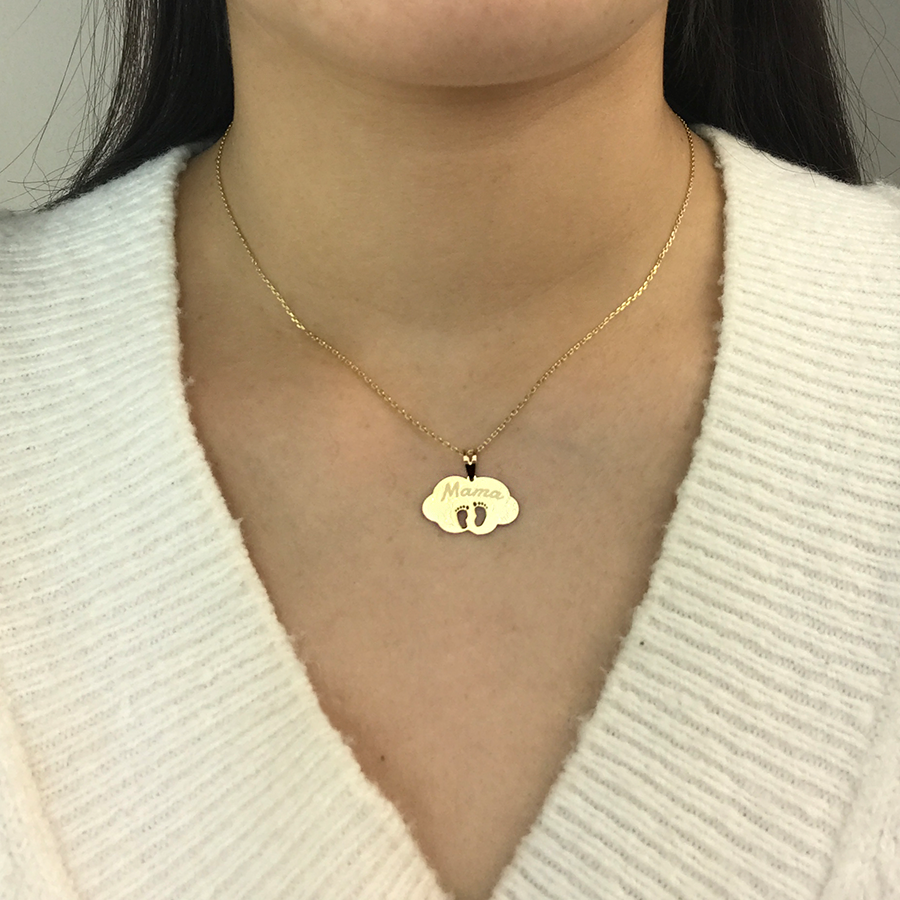 Collar huellitas bebé