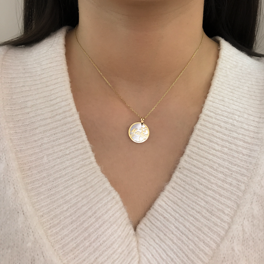 Collar Nácar mamá estrellitas