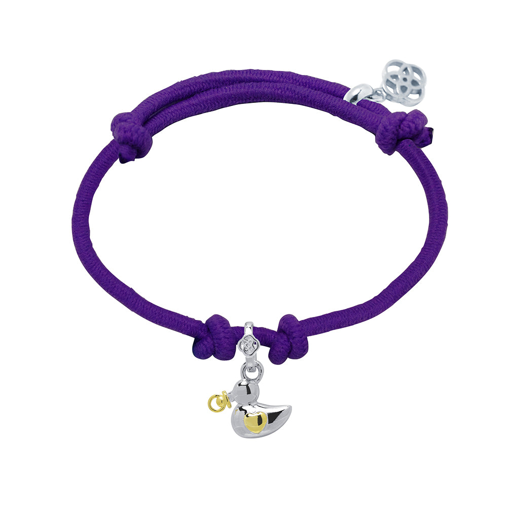 Pulsera Patito Bebé personalizado con grabado Plata 925