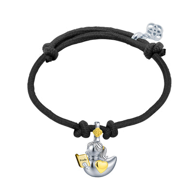 Pulsera Patita Profe personalizada con grabado Plata 925
