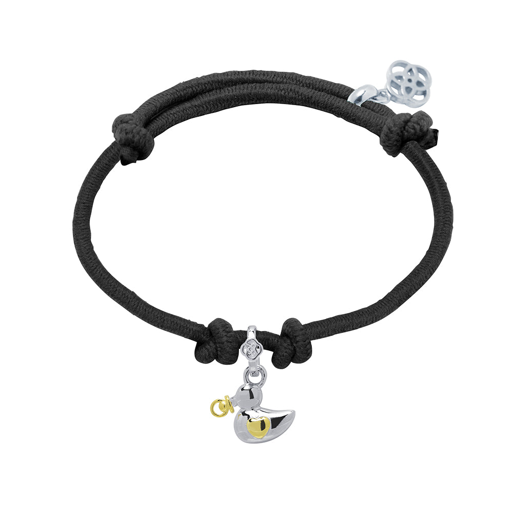 Pulsera Patito Bebé personalizado con grabado Plata 925