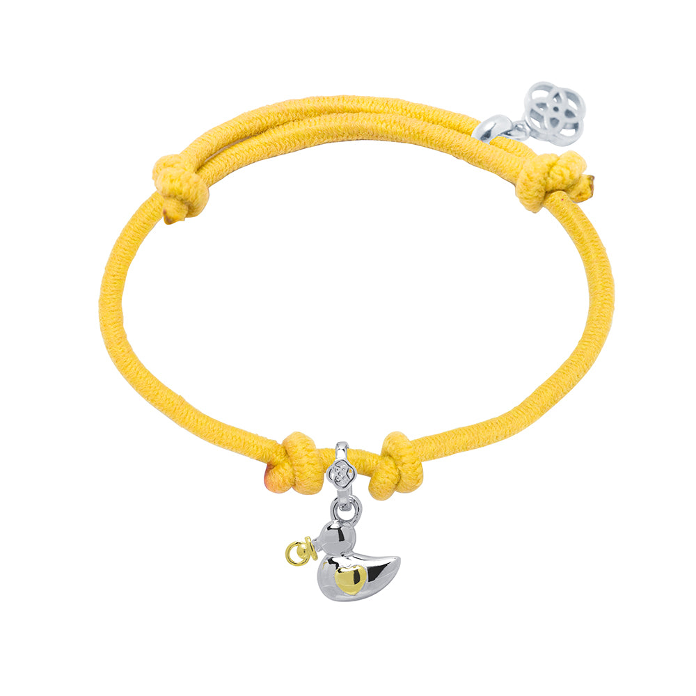 Pulsera Patito Bebé personalizado con grabado Plata 925
