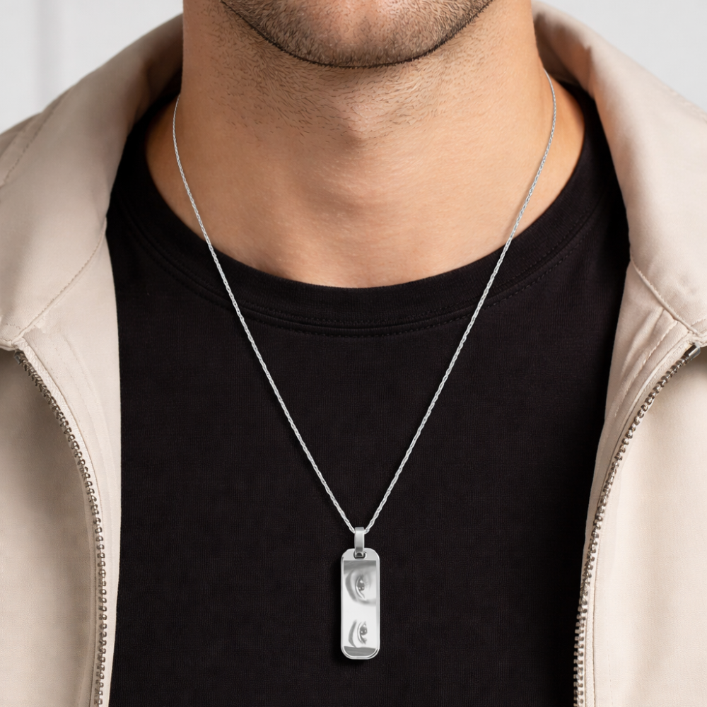 Collar Mirada de Plata 925 Personalizado