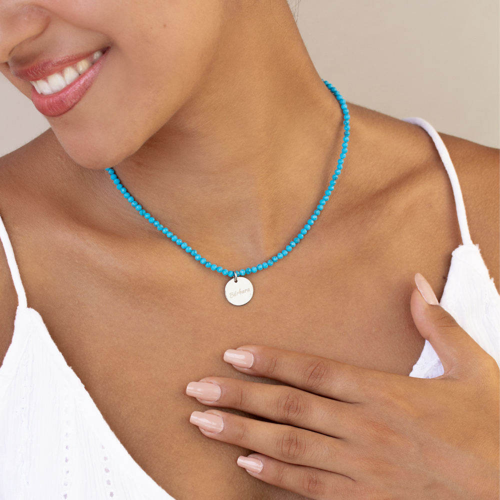 Collar Turquesas de Plata 925 Personalizado