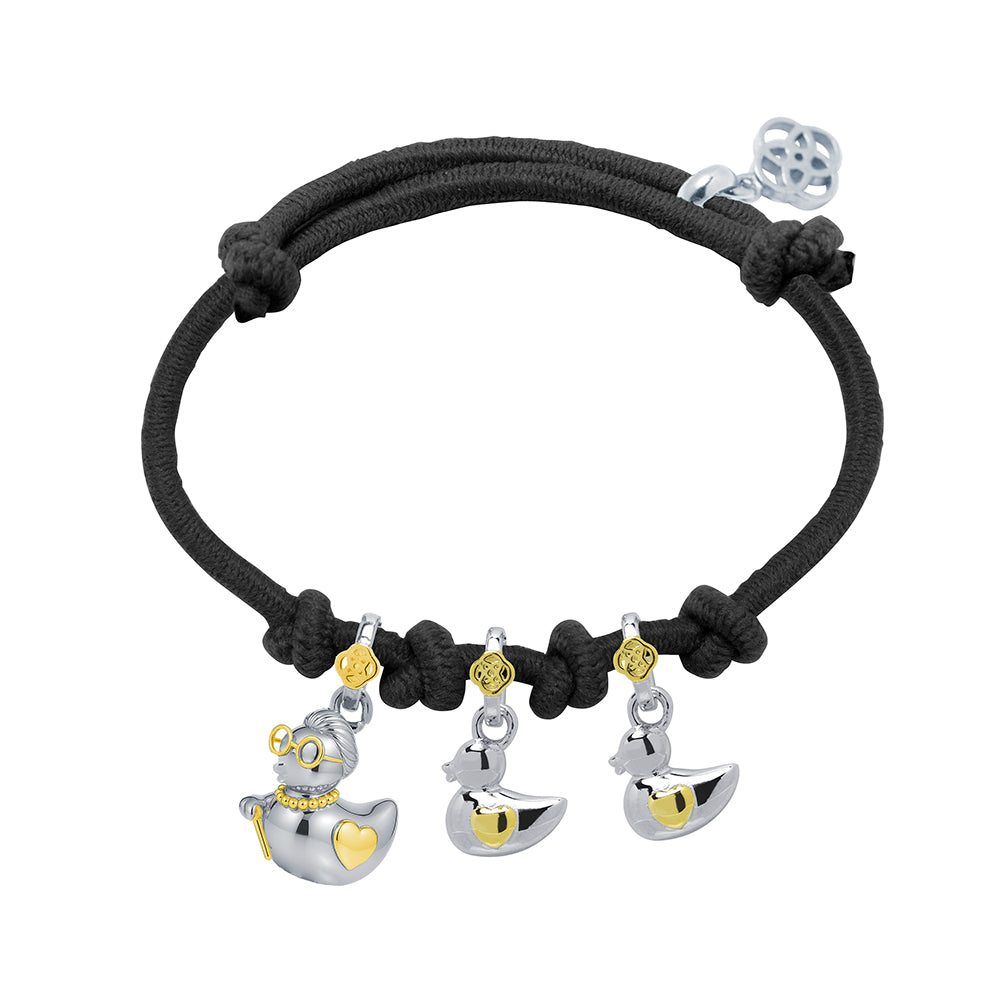 Pulsera Abuela Pata de Plata 925 con Nombres de Nietos