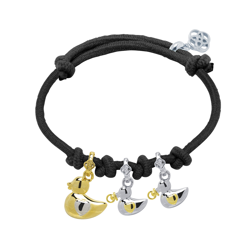 Pulsera Mamá Pata + 2 Patitos Bebés