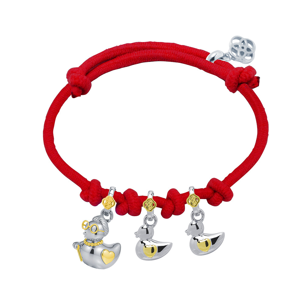 Pulsera Abuela Pata de Plata 925 con Nombres de Nietos