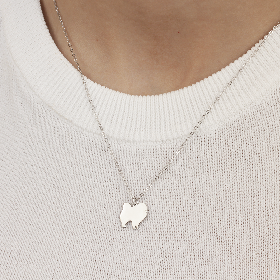 Collar Pomerania de Plata 925 Personalizado