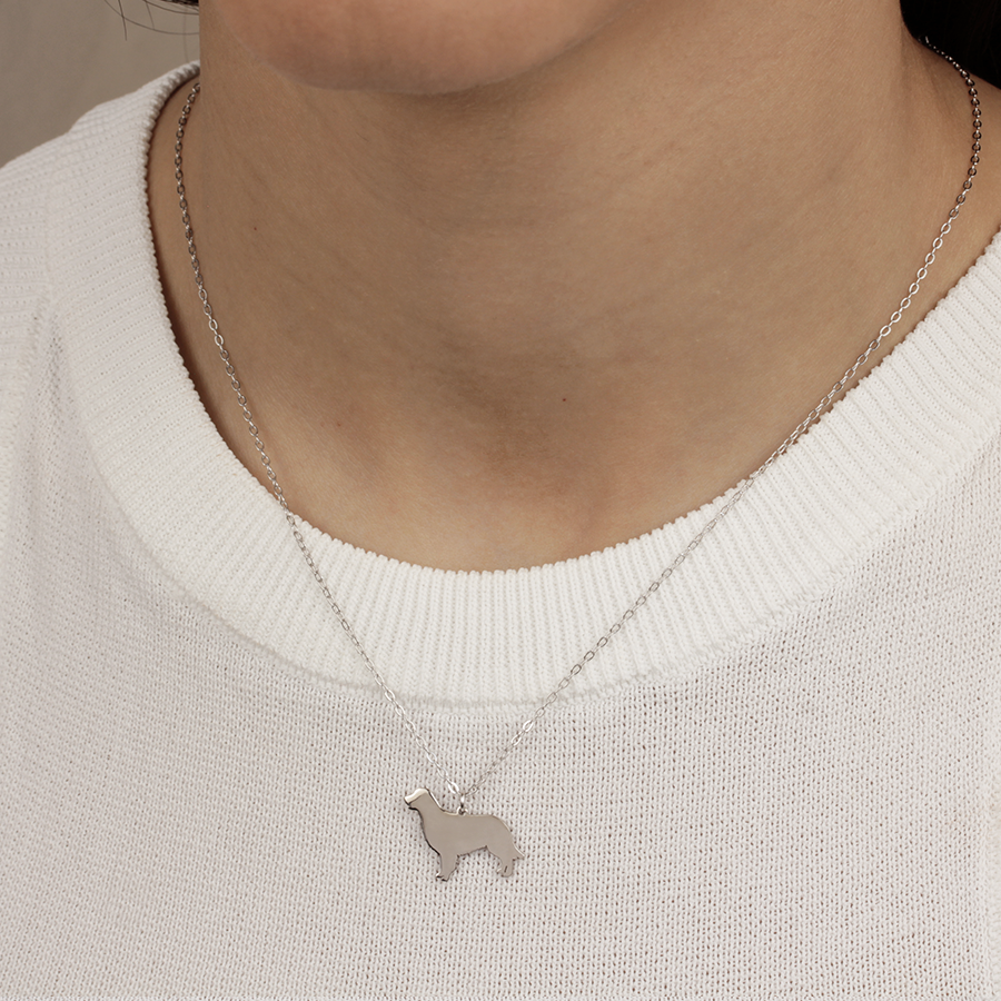 Collar Golden Retriever de Plata 925 Personalizado