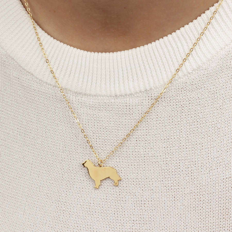 Collar Golden Retriever de Plata 925 Personalizado