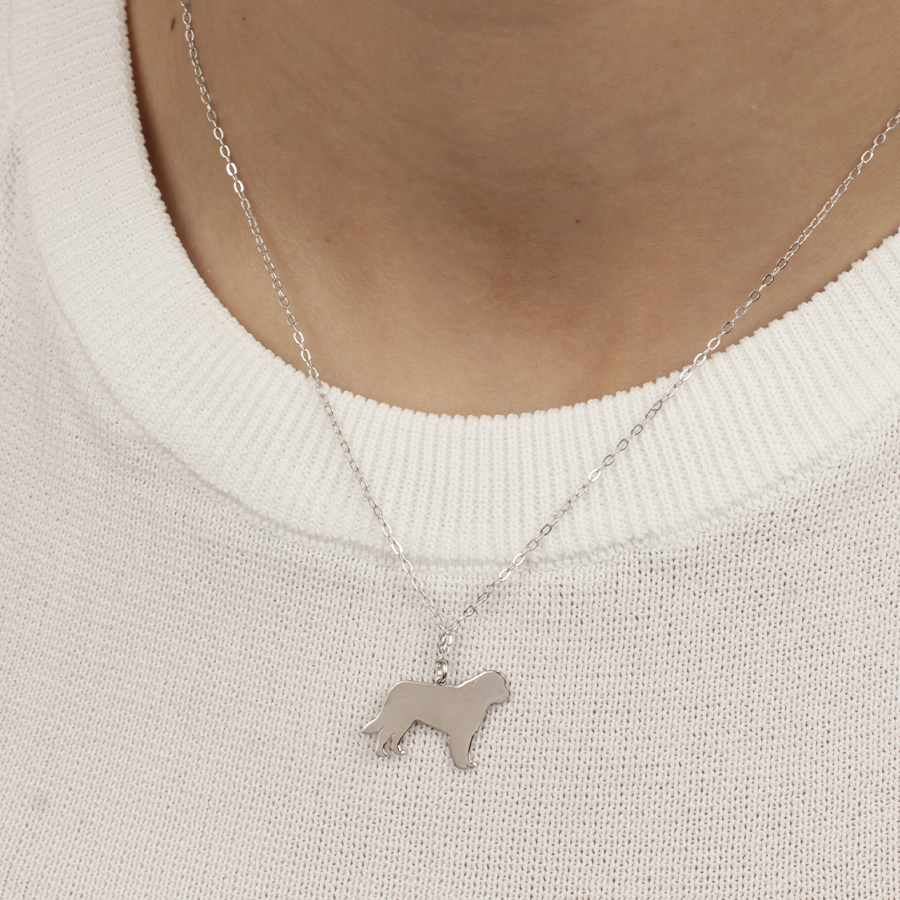 Collar San Bernardo de Plata 925 Personalizado