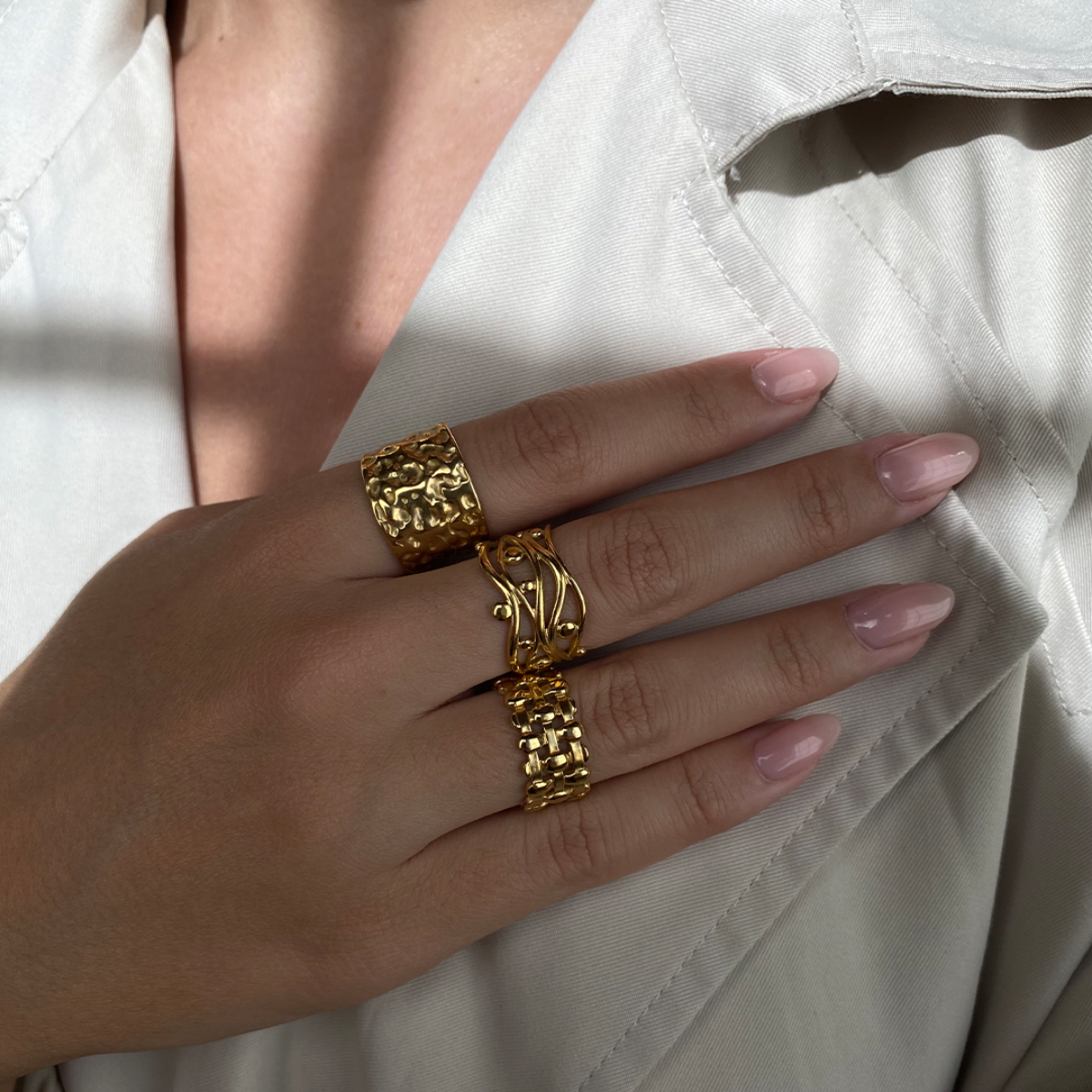 Anillo Silken Ajustable de Acero