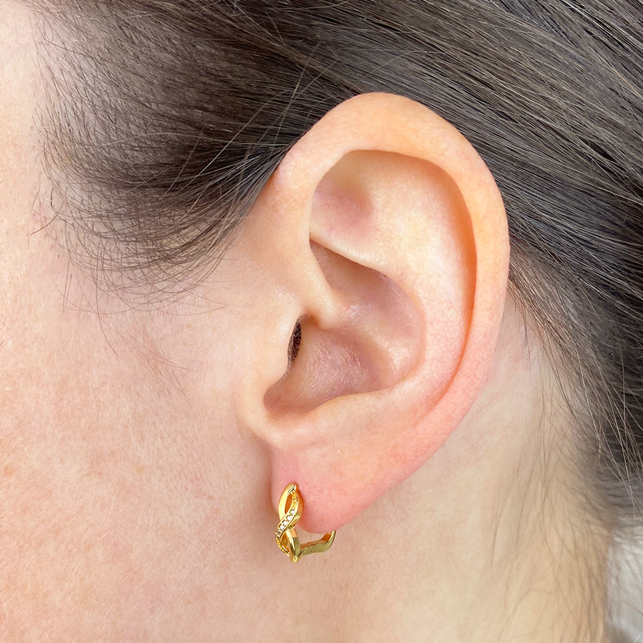Pendientes Infinito de Plata 925 para Niña