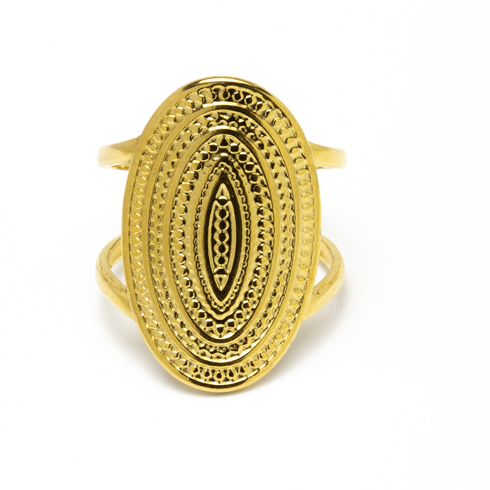 Anillo Elipse Ajustable con Varios Colores