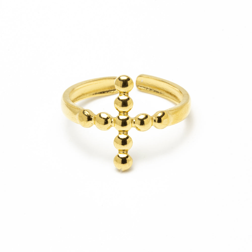 Anillo Cruz Ajustable de Acero