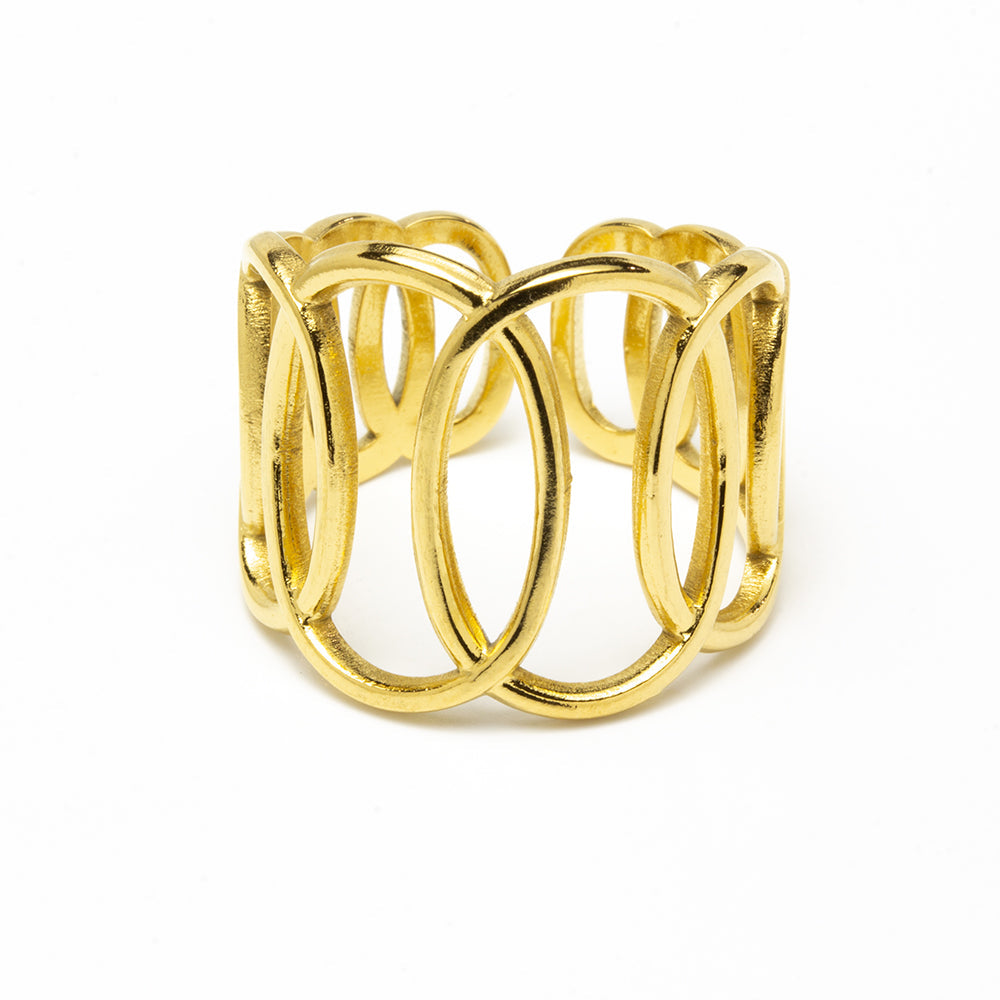 Anillo Eclipse Ajustable de Acero