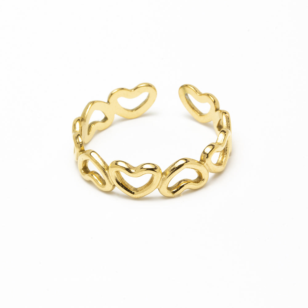 Anillo Love Ajustable de Acero