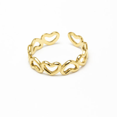 Anillo Love Ajustable de Acero