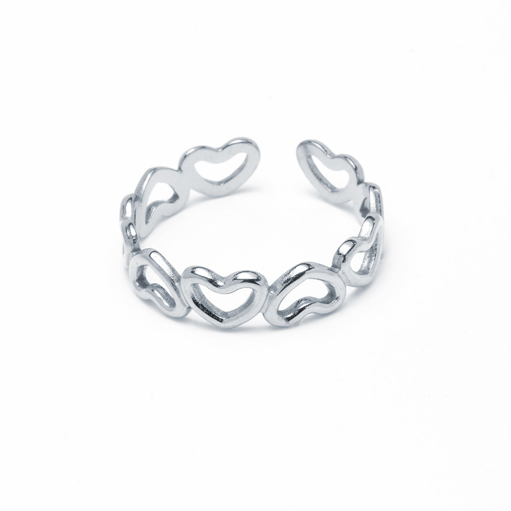 Anillo Love Ajustable de Acero