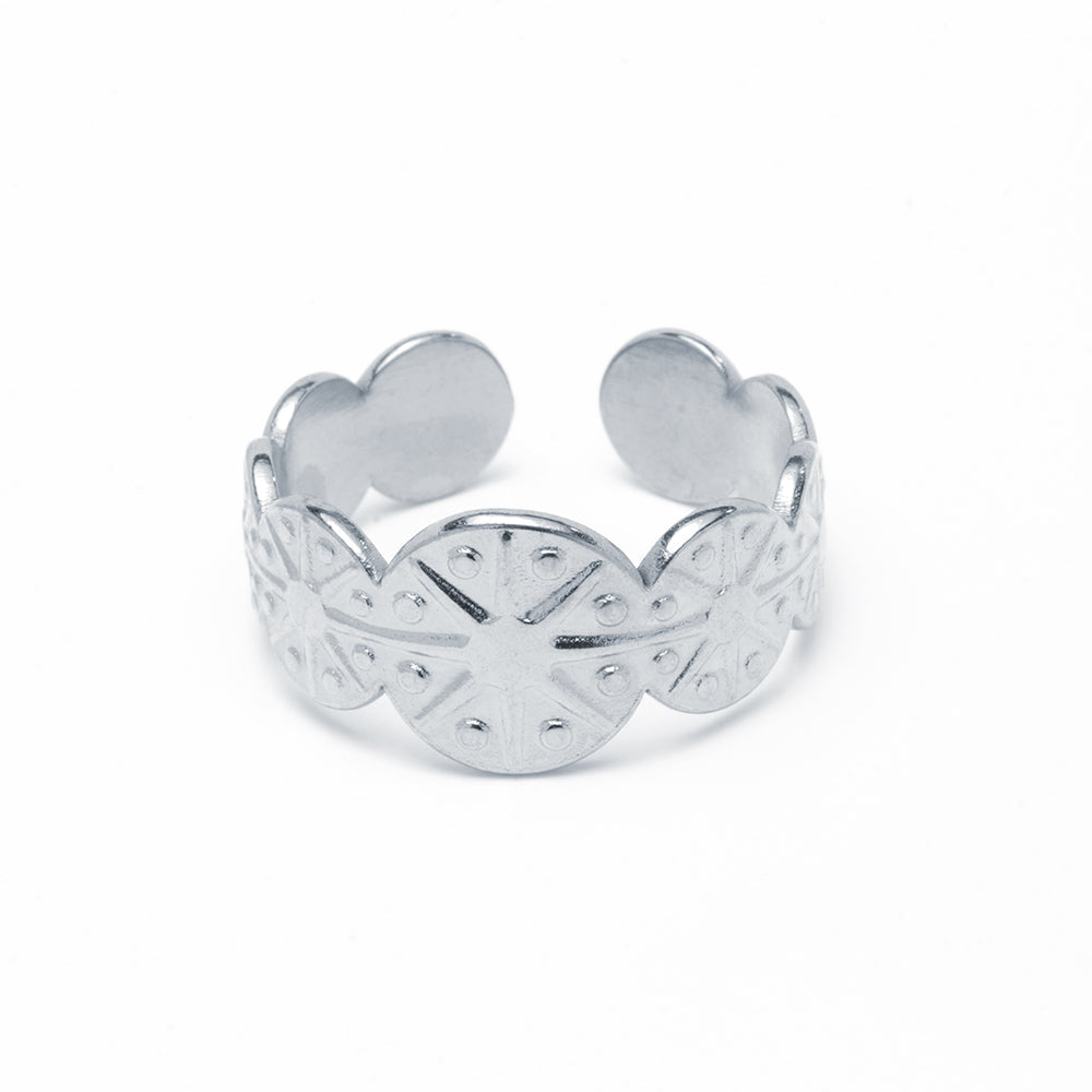 Anillo Maya Ajustable de Acero