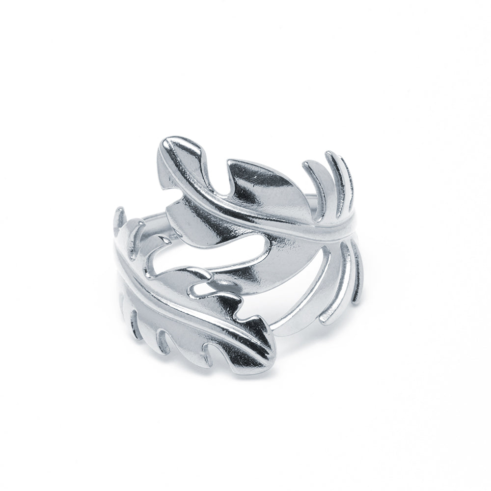 Anillo Feather Ajustable de Acero