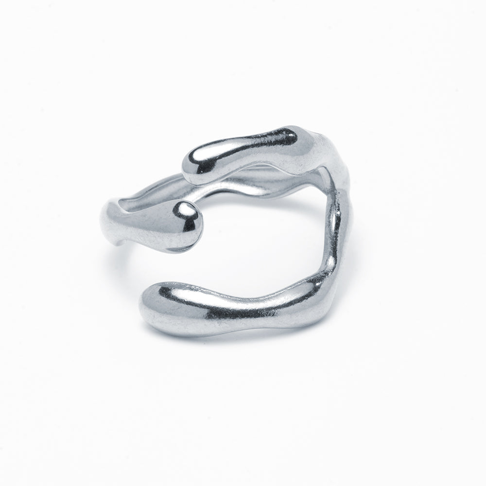 Anillo Hielo Ajustable de Acero para Mujer