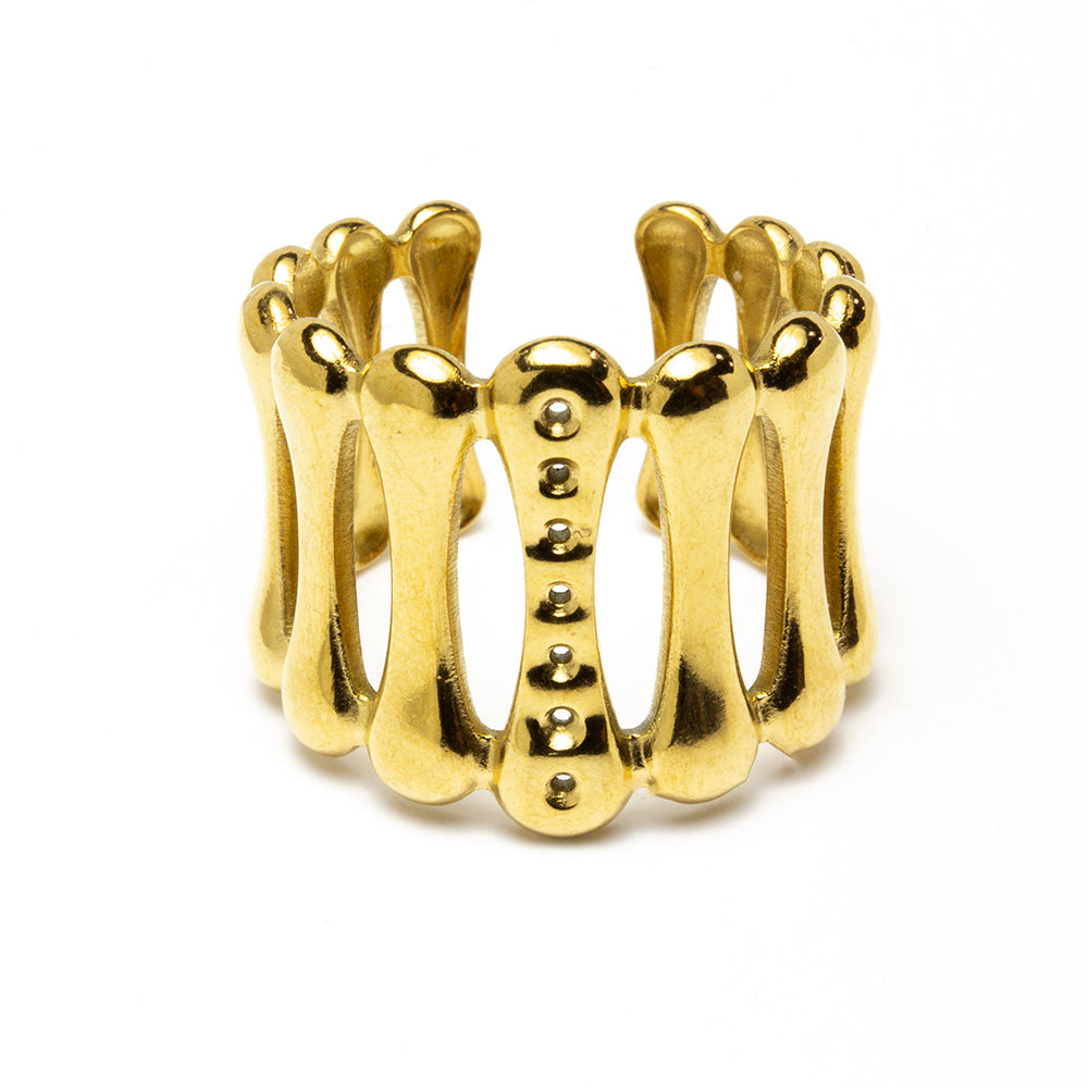 Anillo Sticks Ajustable de Acero para Mujer