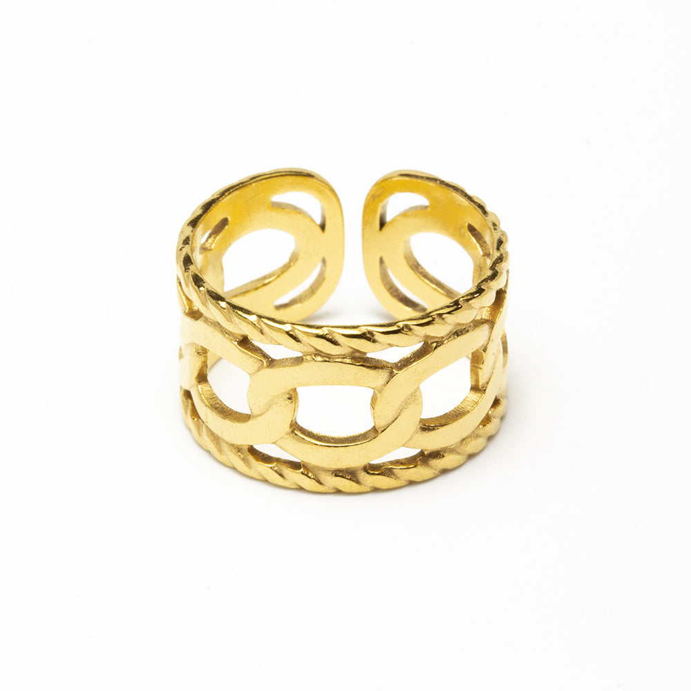 Anillo Melanie Ajustable de Acero