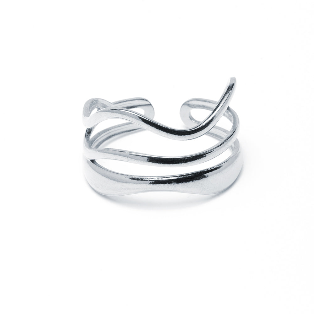 Anillo Wave Ajustable de Acero