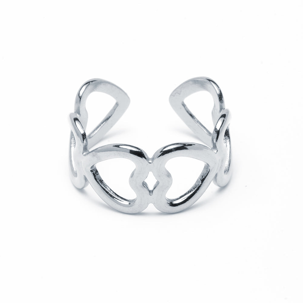 Anillo Amantes Ajustable de Acero