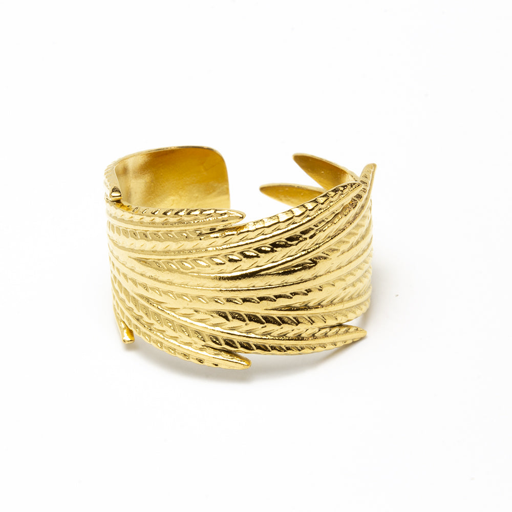 Anillo Pluma Ajustable de Acero