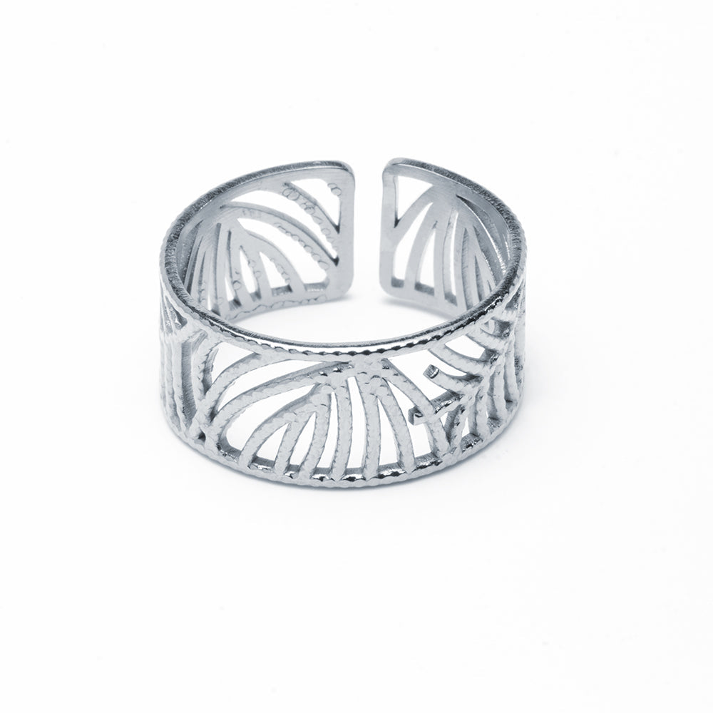 Anillo Filigrana Ajustable de Acero