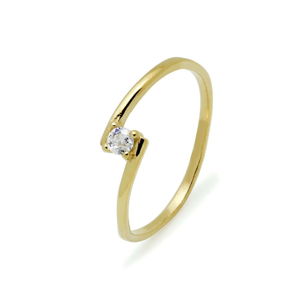 Anillo Hug con Circonita