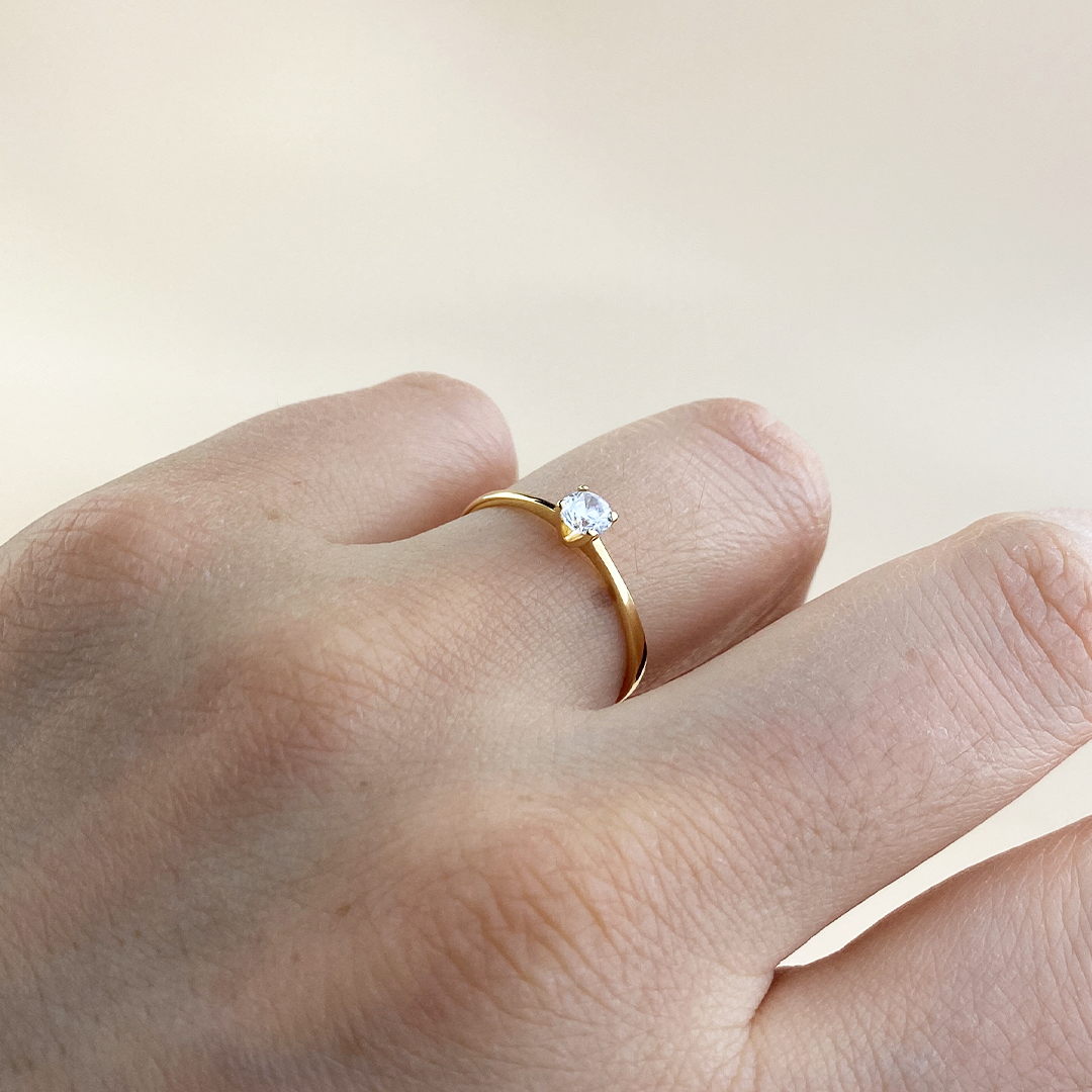 Anillo Solitario Elegance