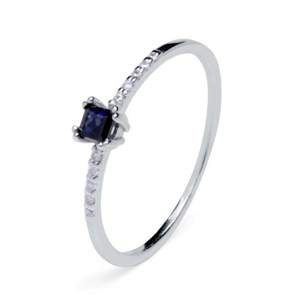 Anillo Diamantes y Zafiro Lexur