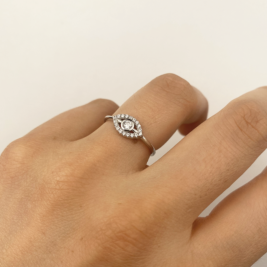 Anillo Ojo Turco Circonitas