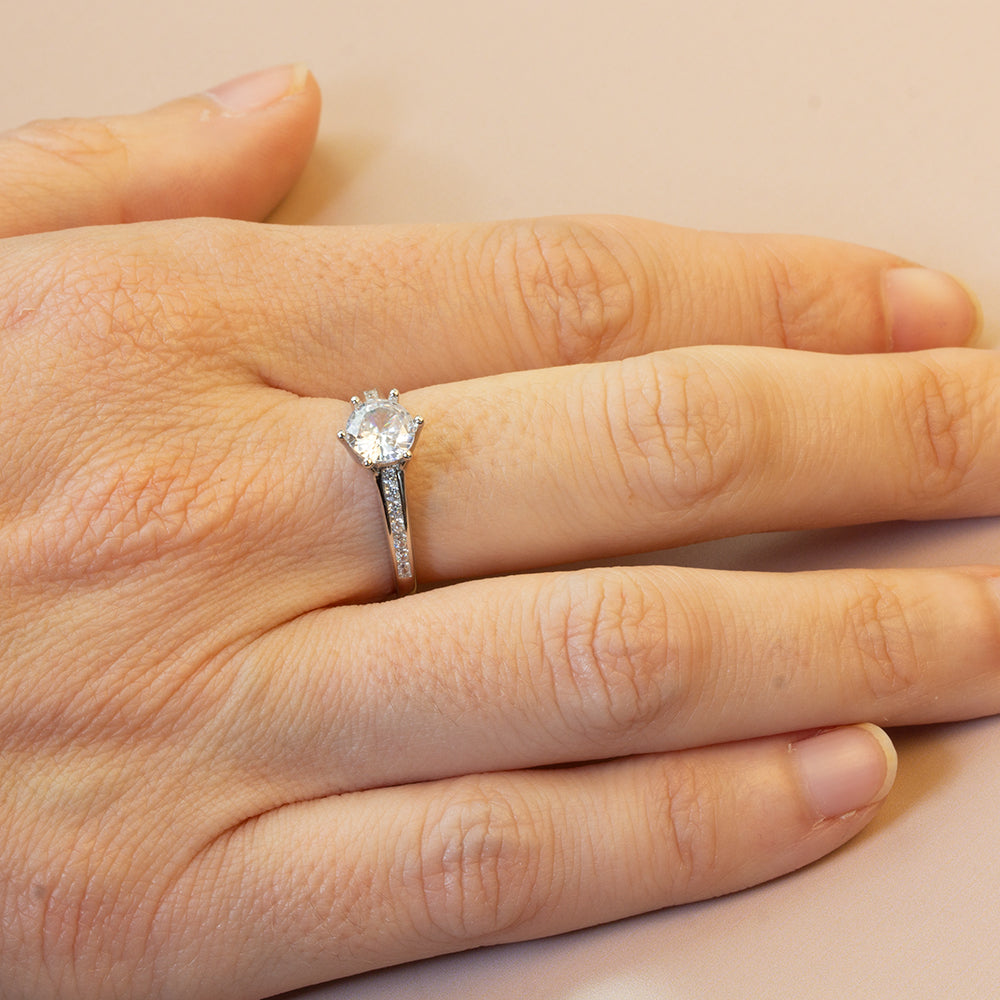 Anillo Solitario Americano Tiffany