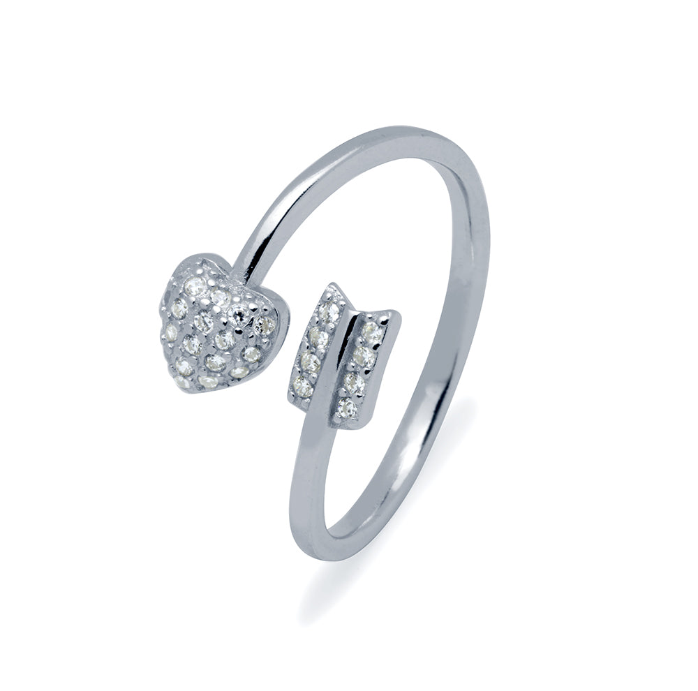 Anillo Flecha con Circonitas