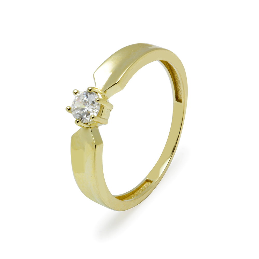 Anillo de Oro para Mujer con Circonita