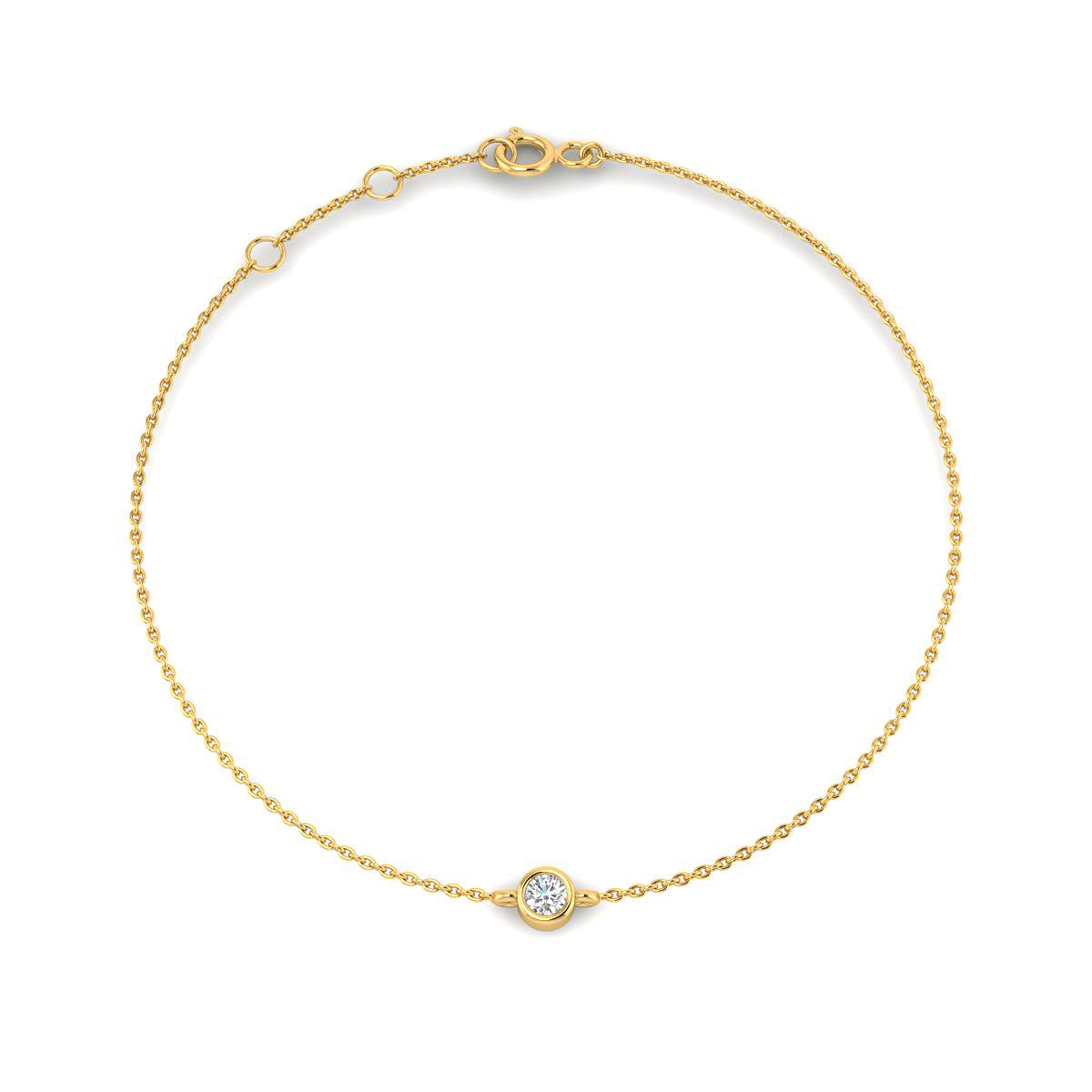 Pulsera Diamante de Laboratorio y Rubí en Plata 925