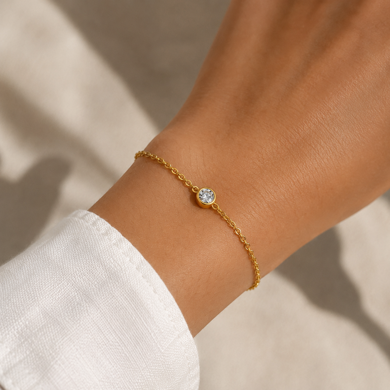Pulsera Diamante de Laboratorio y Rubí en Plata 925